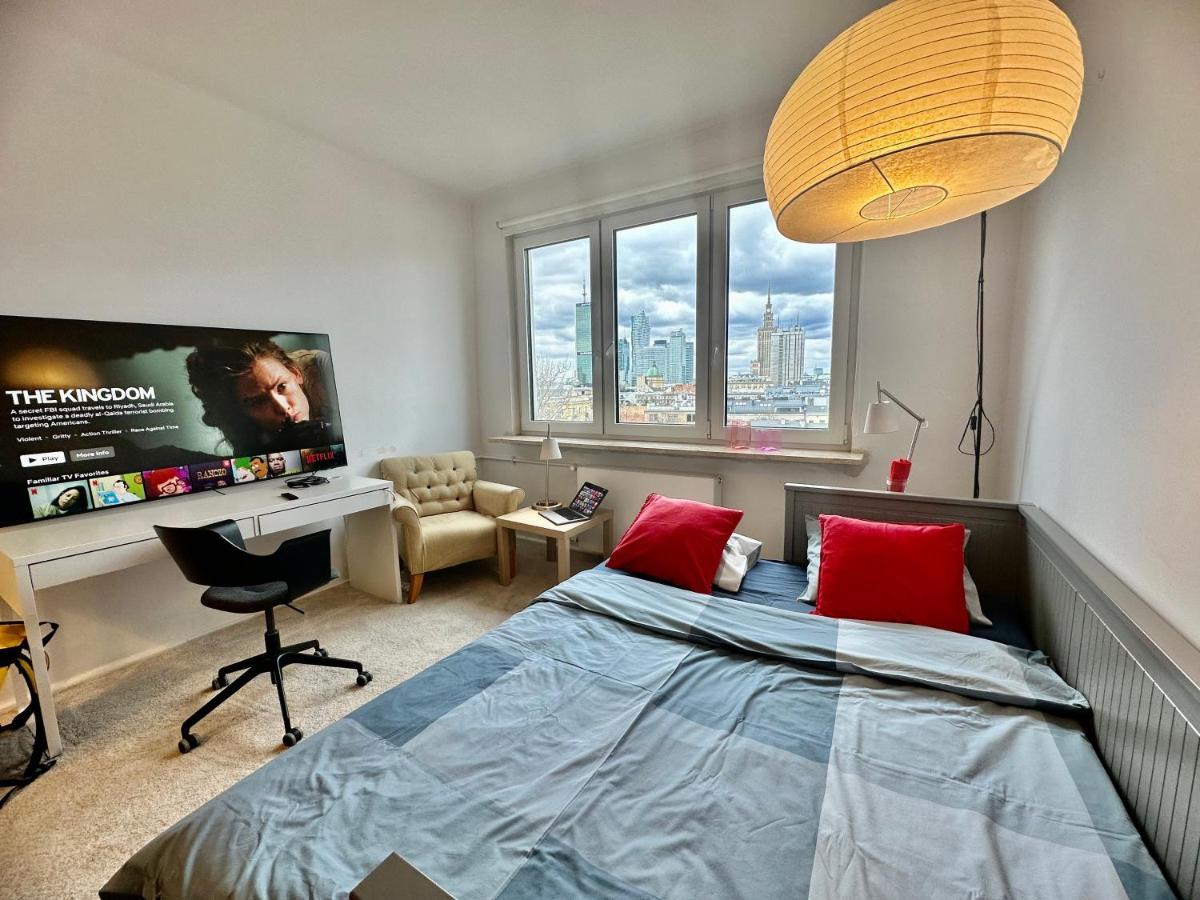 Super Beauty Metro Wifi 65'Tv Netflix Hbo Appletv+ Apartment วอร์ซอ ภายนอก รูปภาพ